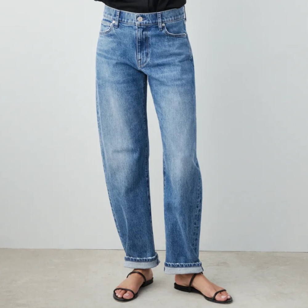 Classic Blue Straight Leg Jeans